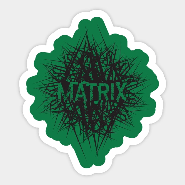 The matrix Sticker by mypointink